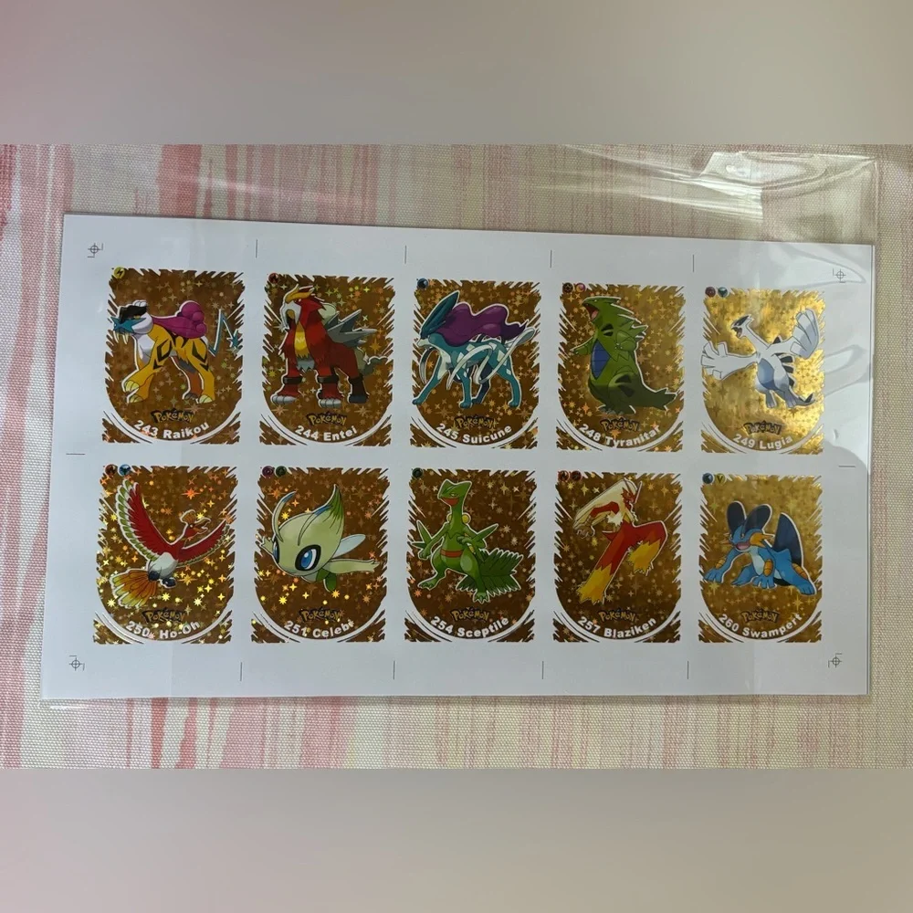 2024 POKEMON 2‎ UNCUT SHEET Infinity Johto Peru Edition Foil Rare